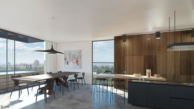 Bloch David 35 floor 7 penthouse kitchen 4s